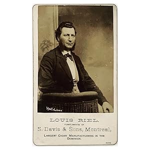 Exceedingly Rare Carte de visite of Louis Riel, sole Indigenous Father of Confederation, and Foun...