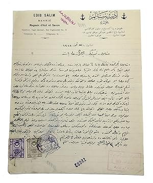 [OTTOMAN TRADE - SEAMAN MERCHANT] Ottoman manuscript law document.