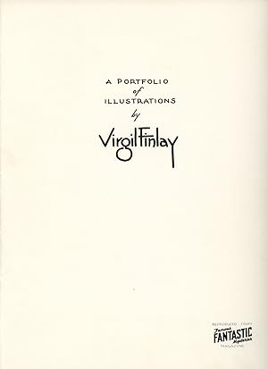 A PORTFOLIO OF ILLUSTRATIONS BY VIRGIL FINLAY. First and Second Series, with A PORTFOLIO OF ILLUS...