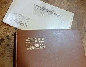Ausgeführte Bauten und Entwürfe von Frank Lloyd Wright. Studies and Executed Buildings by Frank L...
