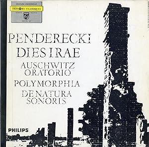 "Krzysztof PENDERECKI" Dies irae / Polymorphia / De natura sonoris / LP 33 tours reissue français...