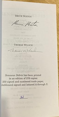 Sensuous Debris Selected Poems 1970-1995 The Selected Works Series Number Seven
