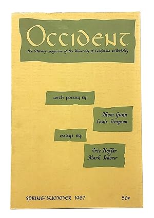 Occident: The Literary Magazine of the University of California at Berkeley (Spring/Summer 1967)