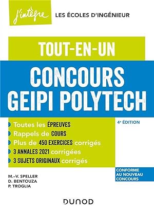 concours Geipi Polytech ; tout-en-un (4e édition)