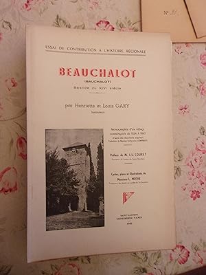 Beauchalot Bastide du XIVe Monographie d'un village commingeois 1324/1947