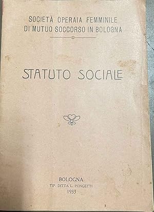 Statuto sociale.