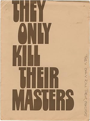 They Only Kill Their Masters (Original press kit for the 1972 film)