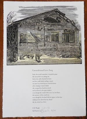 Unconditional Love Song (Poetry Broadside Signed by both Poet and Artist)