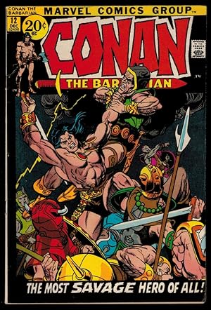 CONAN THE BARBARIAN No 12. Illustrated by Barry Windsor-Smith [here listed as Barry Smith].