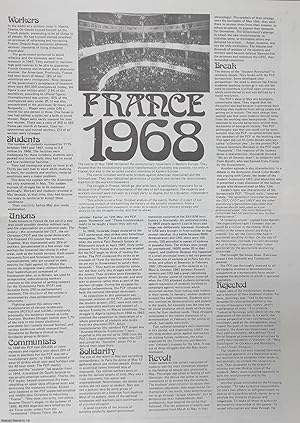 France 1968. A Libertarian Communist Special Supplement. Published by LCG, c.1975.