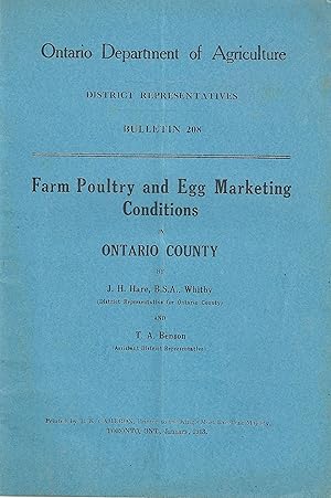 Farm Poultry and Egg Marketting Conditions Ontario County