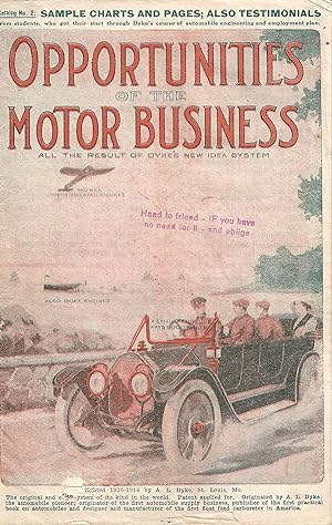 Opportunities of the motor business. All the result of Dyke's New York System Catalog No 2