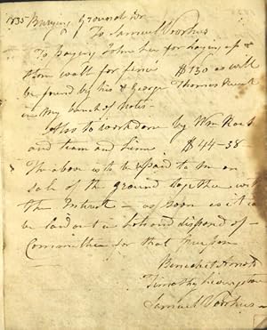 Account book of Samuel Voorhees, physician