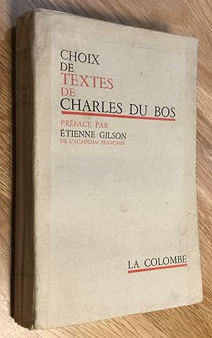 Choix de textes. Préface par Étienne Gilson.