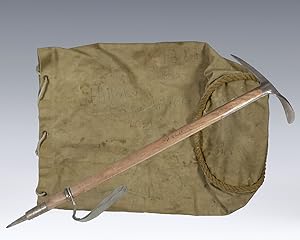 Edmund Hillary and Tenzing Norgay Signed Ice Axe and Expedition Bag.