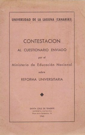 CONTESTACION CUESTIONARIO ENVIADO POR MINISTERIO DE EDUCACION NACIONAL SOBRE REFORMA UNIVERSITARIA