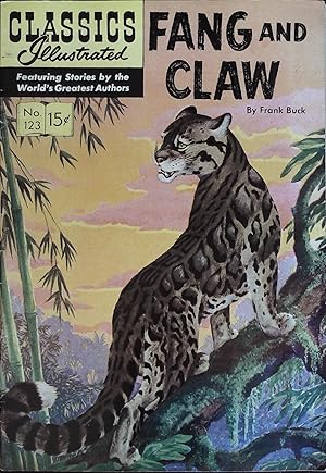 Fang and Claw Classics Illustrated #123 First Edition 1954