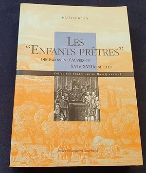 Les enfants prètres des paroisses d'Auvergne - XVIe - XVIIIe siècles