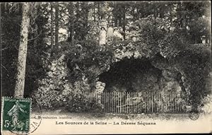 Ansichtskarte / Postkarte Source Seine Côte-dOr, Les Sources de la Seine, La Deesse Sequana