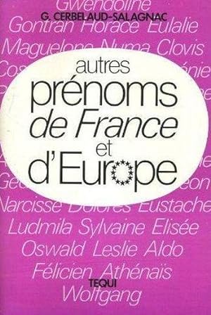 Autres prénoms de France et d'Europe