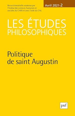 Revue Les études philosophiques n.2 : politique de saint Augustin (édition 2021)