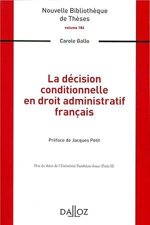 la décision conditionnelle en droit administratif français