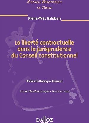La liberté contractuelle dans la jurisprudence du Conseil constitutionnel