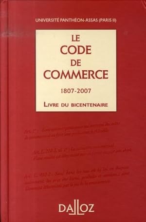 Le code de commerce, 1807-2007
