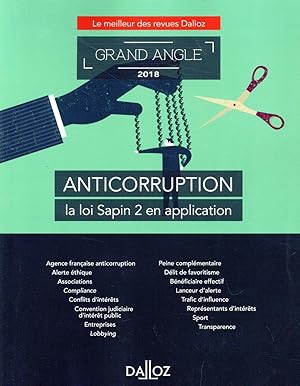 anticorruption, la loi Sapin 2 en application