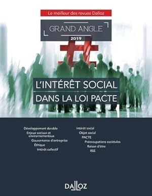 l'intérêt social dans la loi PACTE (édition 2019)
