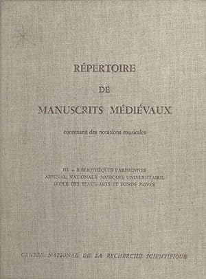 Répertoire de manuscrits médiévaux contenant des notations musicales.