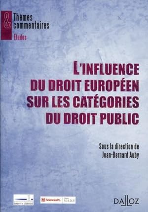 L'influence du droit européen sur les catégories du droit public