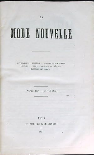 La Mode Nouvelle. 1857, 1 Trimest.