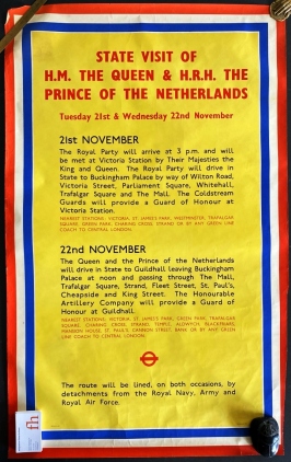 State Visit of H.M. the Queen & H.R.H. Prince of the Netherlands. Tuesday 21st and Wednesday 22nd...