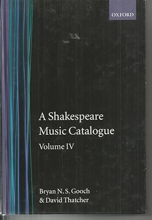 A Shakespeare Music Catalogue: Volume IV: Indices