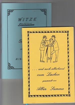 2 Bände: "Witze, Stilblüten und allerhand Sprüch" und ".und noch allerhand zum Lachen" gesammelt ...