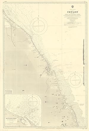 Indian Ocean - Ceylon - East Coast from 7?20' N. to Point Pedro // Batticaloa Roads