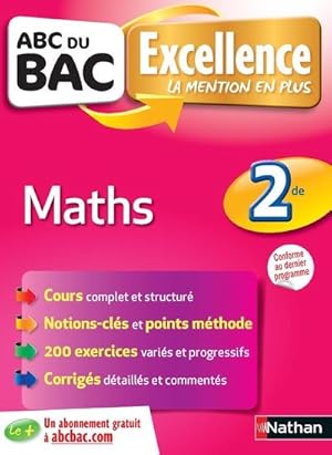ABC DU BAC EXCELLENCE t.28 : maths ; 2nde