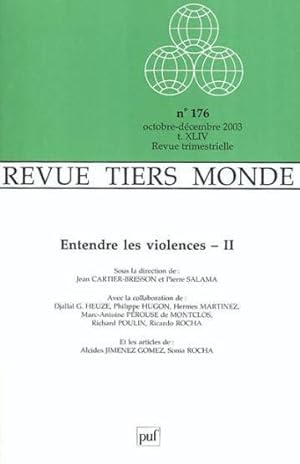 Revue Tiers-Monde N.176 (édition 2003)