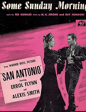 Some Sunday Morning - Vintage Sheet Music From San Antonio - Errol Flynn And Alexis Smith Cover