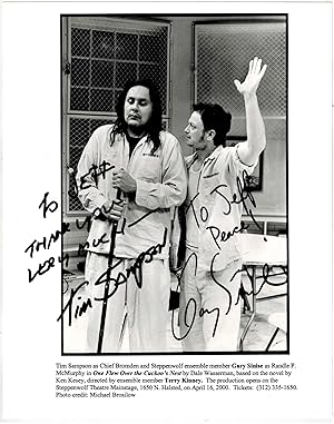 SIGNED AND INSCRIBED Publicity Photograph Tim Sampson as Chief Bromden and Steppenwolf Ensemble M...