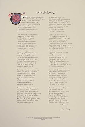 Conditional (Signed Broadside)
