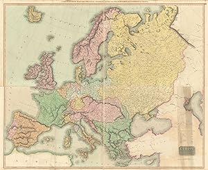 A map of Europe, with the political divisions after the Peace of Paris and Congress of Vienna [4 ...