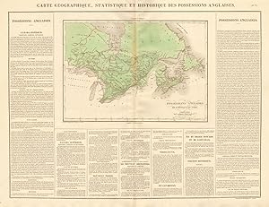 Carte géographique, statistique et historique des possessions anglaises