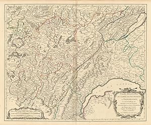 Partie Méridionale du Comté de Bourgogne ou Franche-Comté, où sont les Bailliages de Orgelet, Lon...