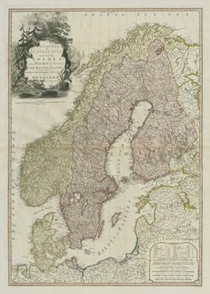 Scandia or Scandinavia comprehending Sweden and Norway with the Danish islands to which is added ...
