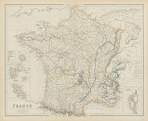 France and its principal foreign possessions // Bourbon, Guadaloupe and Marie Galante, Martinique...