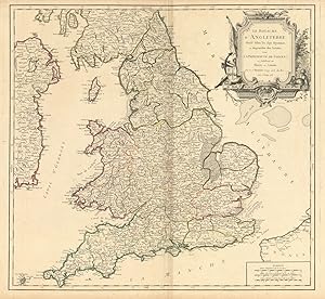 Le Royaume d'Angleterre, divisé selon les sept Royaumes, ou Heptarchie des Saxons, avec la Princi...