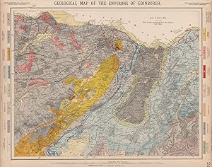Geological map of the Environs of Edinburgh