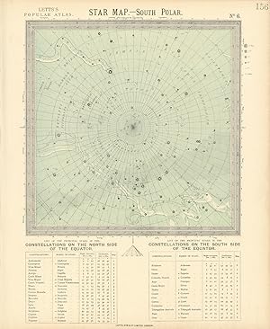 Star Map - Equatorial South Pole No.6